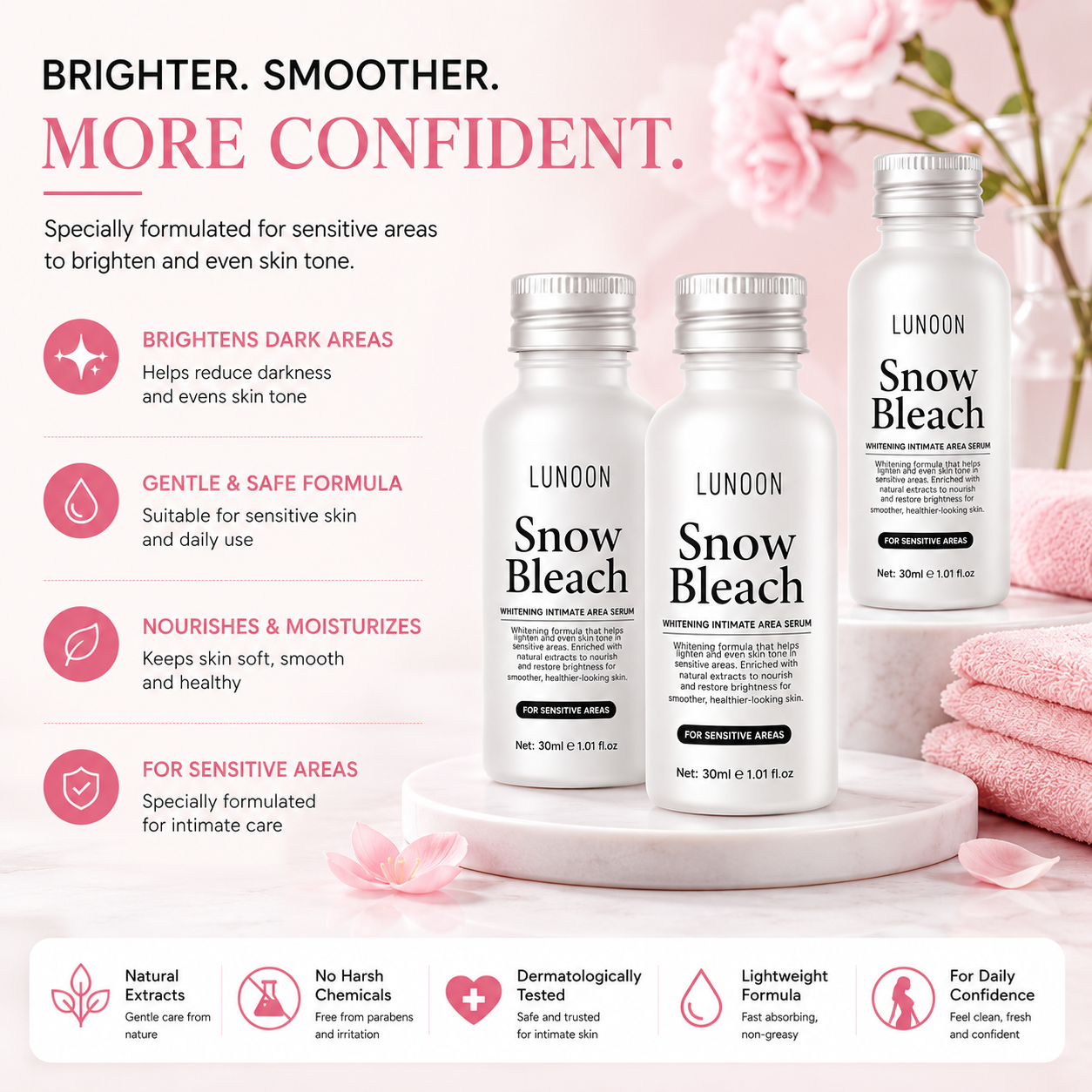 Private Area Brightening Cream – Underarm, Bikini & Inner Thigh Care