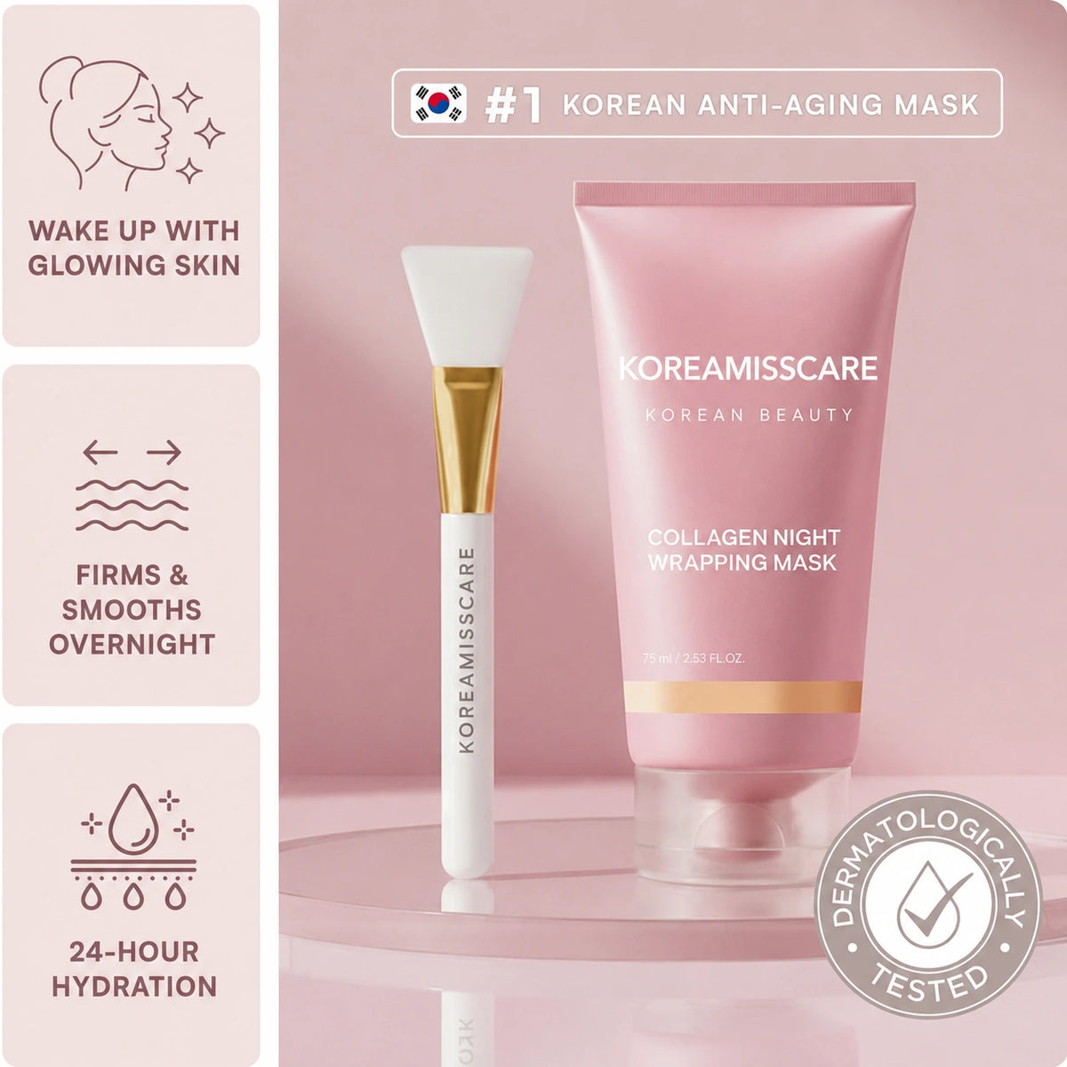 Glass Skin Collagen Night Wrapping Mask