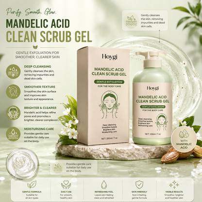 Body Exfoliating Gel with Mandelic Acid – Gentle Pore Cleansing & Moisturizing Care