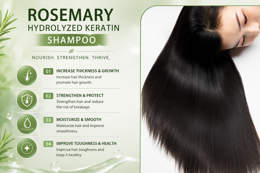 Rosemary Shampoo for Thicker, Fuller Hair – Strengthens, Repairs & Controls Excess Oil