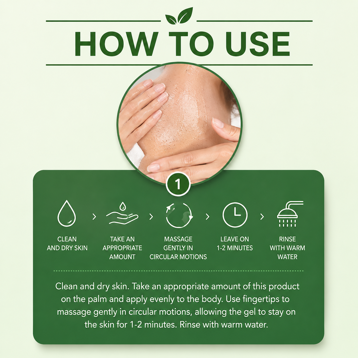 Body Exfoliating Gel with Mandelic Acid – Gentle Pore Cleansing & Moisturizing Care