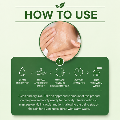 Body Exfoliating Gel with Mandelic Acid – Gentle Pore Cleansing & Moisturizing Care