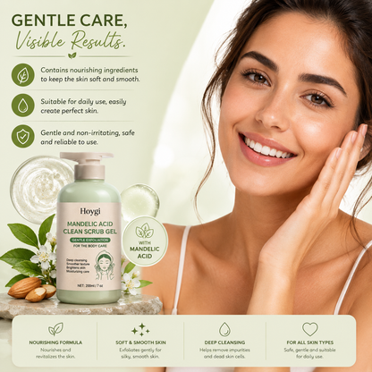 Body Exfoliating Gel with Mandelic Acid – Gentle Pore Cleansing & Moisturizing Care