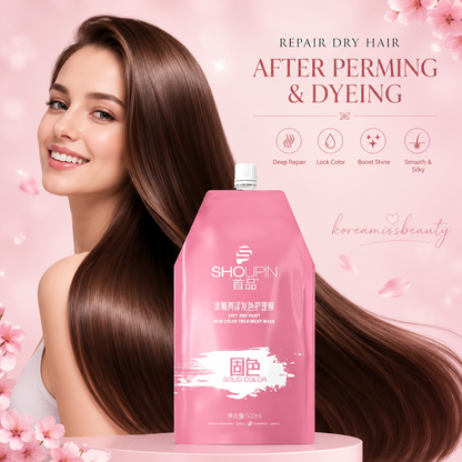 Keratin Hair Repair Mask – 5-Second Deep Conditioning Treatment for Damaged, Dry & Frizzy Hair with Color Protection | 30ml / 500ml