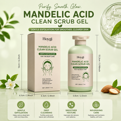 Body Exfoliating Gel with Mandelic Acid – Gentle Pore Cleansing & Moisturizing Care